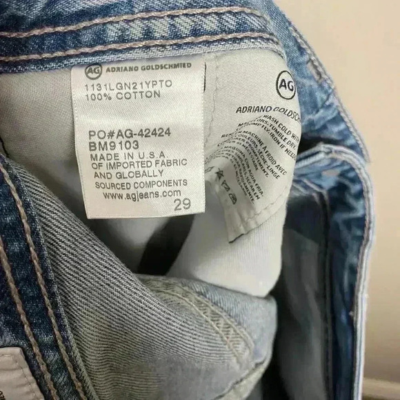 AG Adriano Goldschmied The Matchbox Slim Straight Jeans Size 29 - Picture 7 of 12